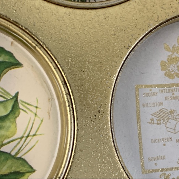 Metal Serving Trays Souvenir State Trays North Dakota & Montana - Picture 9 of 16